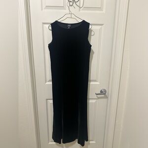 Eileen Fisher Black Velvet Maxi Dress